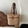 Summer New Style Casual Seaside Vacation Style Straw Woven Bag Fashionable Simple Large Capacity Shoulder Tote Bag Women