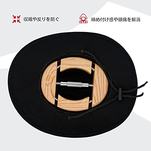 HAIEBIR 4-Way Wooden Hat Stretcher with Silver Stainless Steel Adjustable Turnbuckle Hat Shaper for Unisex Adults, Fits 18cm to 24.5cm, Simple and Eas