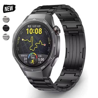 Титановый ремешок для Huawei Watch GT5 46 мм gt 5 4 3 Pro 46 мм 2e Металлический браслет для Samsung Galaxy Gear S3 3 45 мм Мужской ремешок Correa