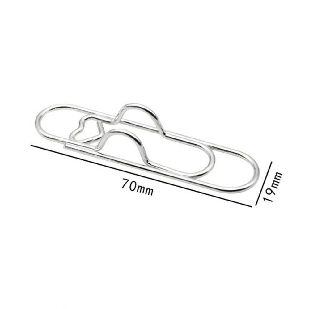 5PCS/Set Metal Bookmarks Stationery Separator Pages Tags Creative Pen Holder Clip