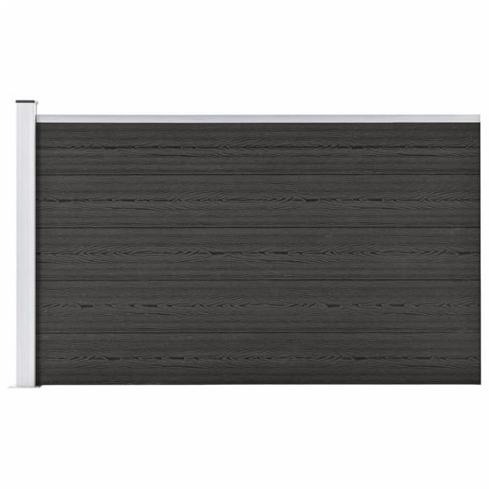 VidaXL Garden Fence Garden Barrier Terrace Fence Outdoor Fence Panel Backyard Privacy Screen WPC 49075