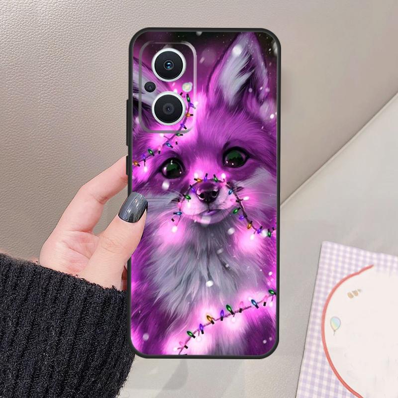 Милый Мультяшный Животный Лис Чехол Для OPPO Reno 10 11 12 13 14 Pro 8 7 Lite 11F 12F 13F 14F OPPO Find X8 X5 X6 X9 Pro Чехол