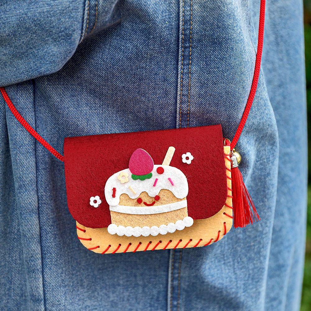 Мультяшная ручная работа Сумка Ремесла Искусство DIY Сумка-тоут Подарок Сумка через плечо