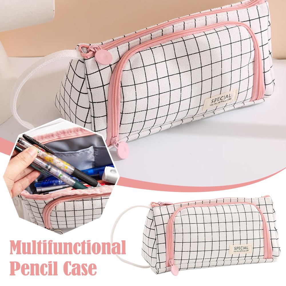 1Pcs Large Capacity Pencil Case Stationery Pen Storage Bag Pen Box Pencil Organizer Bags School Office Stationary Container