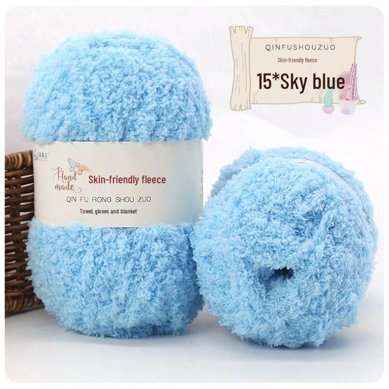 Coral Fleece Yarn Towel & Scarf DIY Material Pack