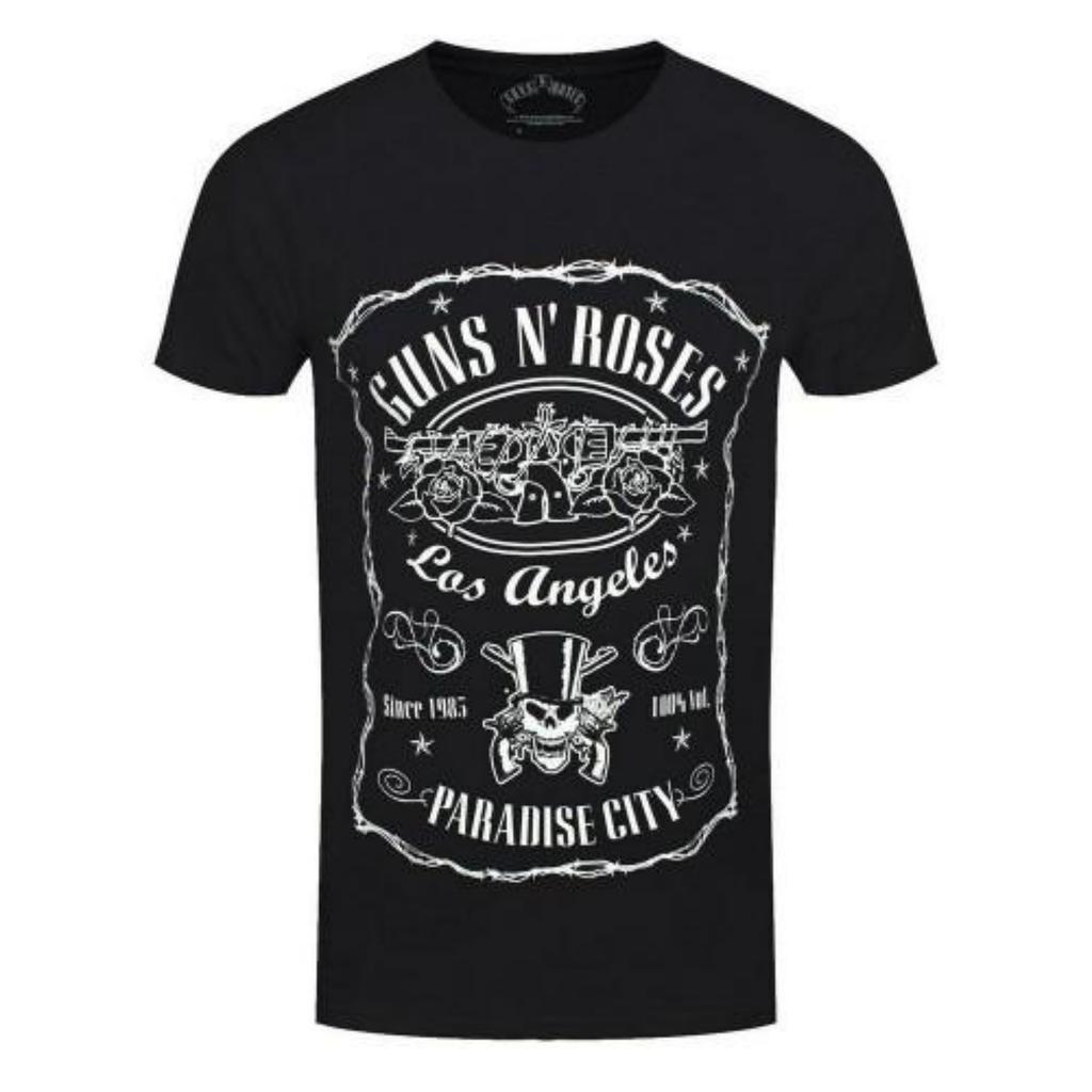 Унисекс Взрослая Футболка Guns N Roses с Логотипом Paradise City