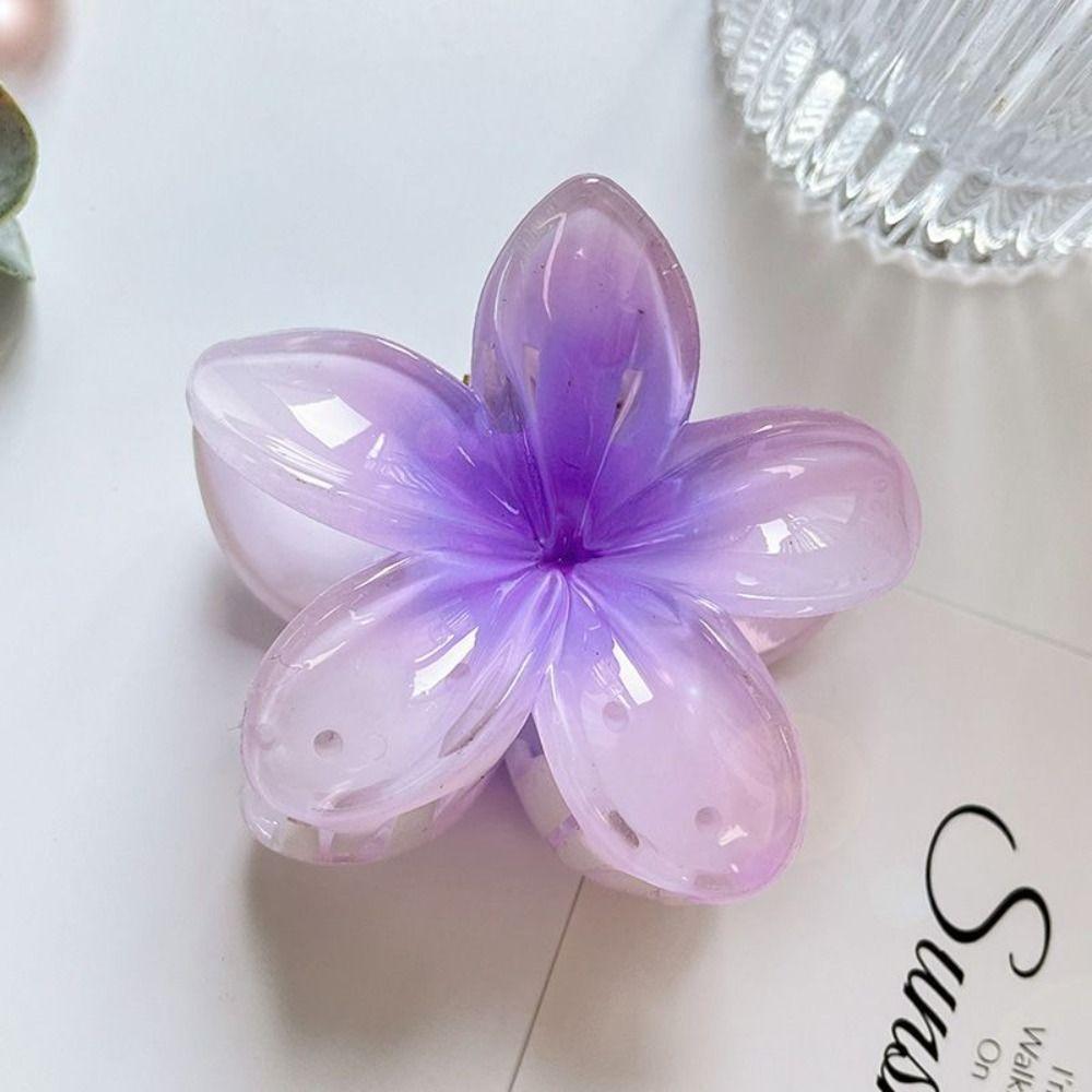 Plumeria Flower Shape Hairpins Bohemian Styling Hair Clip Colorful Hair Claw  Girls