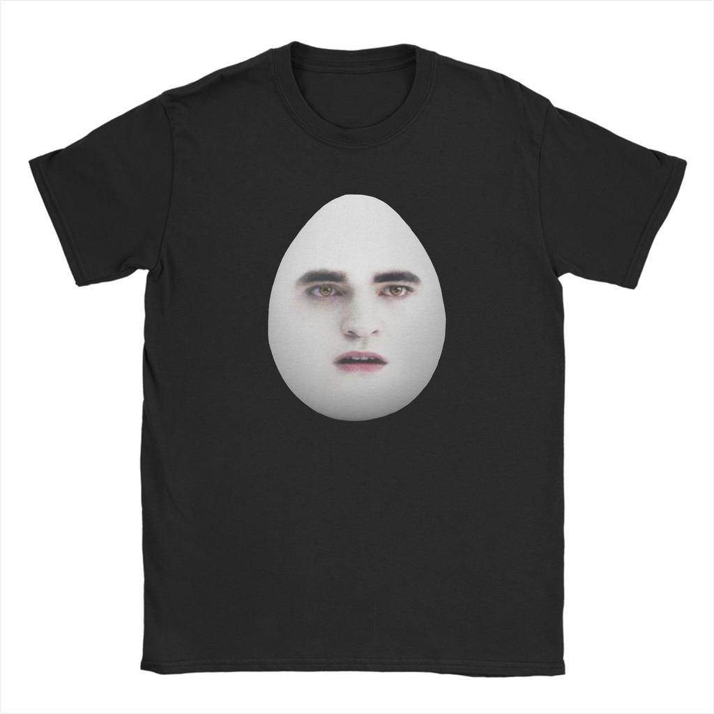 Twilight Eggward Edward Cullen T Shirts Cotton Crazy T-Shirt O Neck Meme Parody Humor Tee Shirt Short Sleeve Clothes Gift Idea