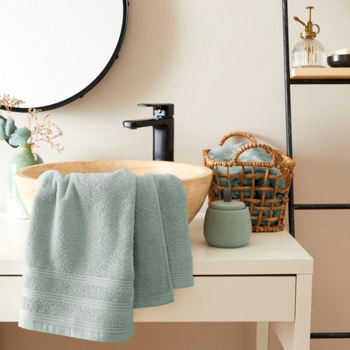 Set of 6 "Spa" Terry Towels 50 X 100 Cm / 400 Gr/m² - "Spa" Celadon