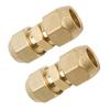Accuracy Engineered Double Port AC Copper Tube Coupling Corrosion Resistant Brass Construction for Split System Install