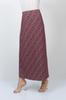 Women's Style Big Size Skirt Ethnic Patterned Combed Cotton Elastic Waist Pencil Plus Size Skirt