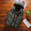 Мужской зимний жилет, пуховик, трендовый пуховик, носимая на открытом воздухе, зимняя куртка без рукавов большого размера