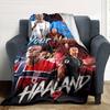 Haaland (117) Personalized Name Blanket Cozy Personalized Blanket Comfortable Great for Living Room Bedding Office Livingroom Four Seasons Multipurpos