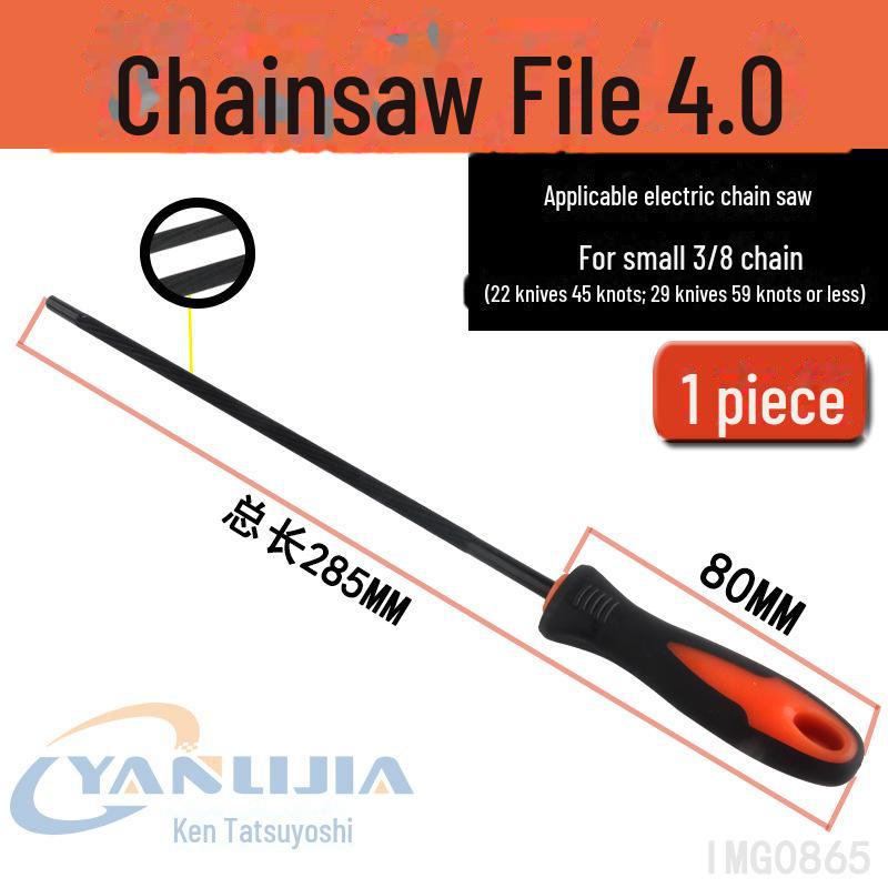 Электрический шлифовальный станок и набор круглых напильников для обслуживания зубьев цепной пилы