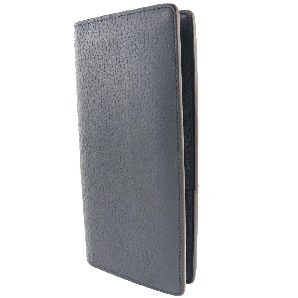 LOUIS VUITTON Portefeiulle braza Purse M58818 Parnasea Océan Navy blue Taurillon Clemence mens Used