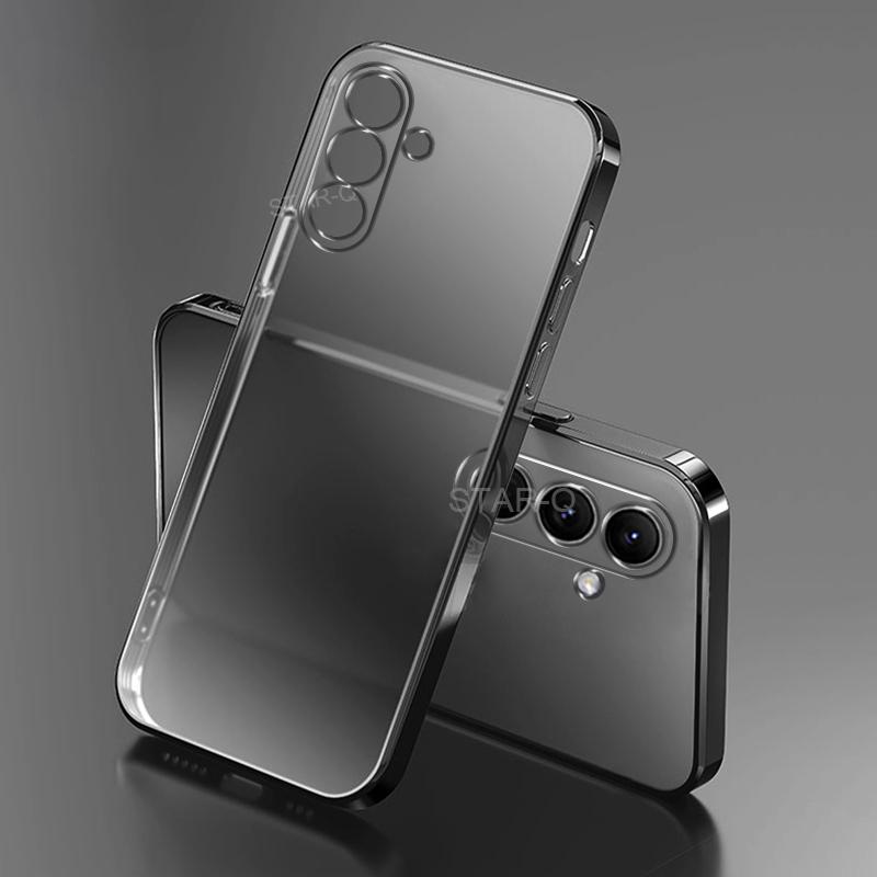 Роскошный прозрачный чехол с покрытием для Samsung Galaxy A14 A34 A54 A23 A13 A53 A33 4g 5g 2023 Силиконовая задняя крышка A 14 54 34 13 53