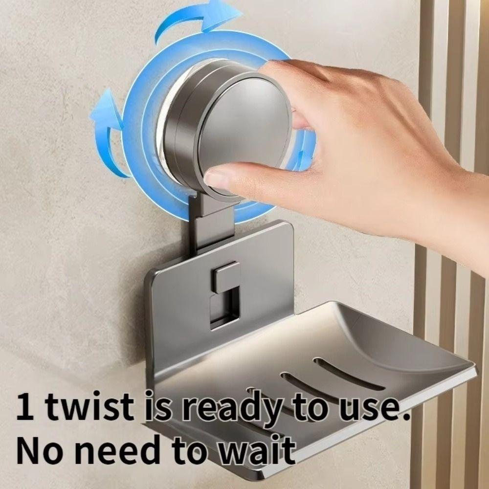 Портативная мыльница на присоске для душа, настенный держатель для мыла и губки без сверления, дренажная коробка, серая, бежевая, подставка для мыла для ванной