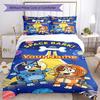 Bluey 1 Customize your name Bedding Set Breathable Duvet Cover with Pillowcases Home Decoration Birthday Gift