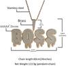 Iced Out Large Size Water Drop Letter Pendant Custom Name Necklace Letters Pendant Hiphop Jewelry