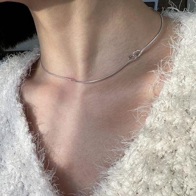 Mosxe [серебро 925 пробы] Ожерелье с крючком из проволоки