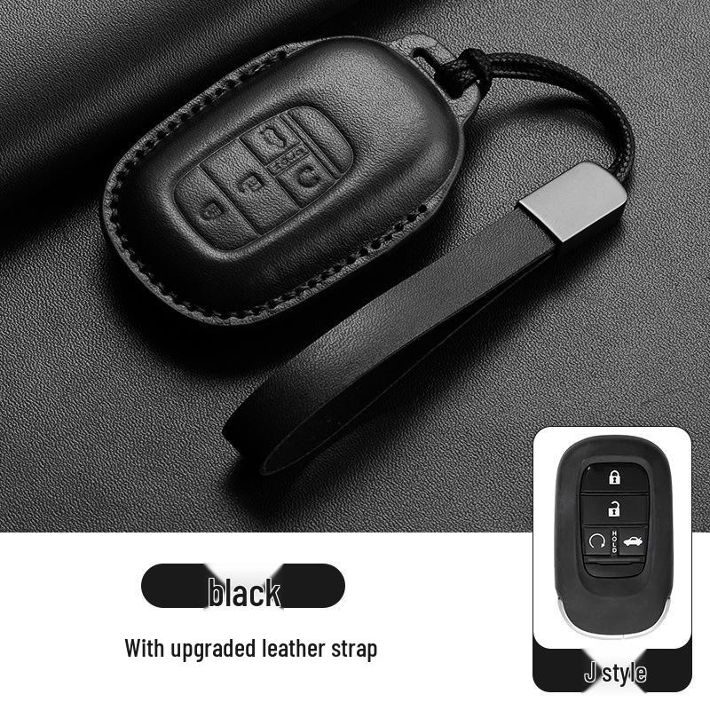 Stylish Key Cover for Eleventh Gen Civic, New CR-V, Accord, XR-V, Crown, HR-V, Xingge, and Haoying - Brown
