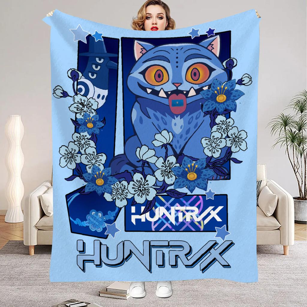 K-Pop D-Демоны H-Охотники Huntrix Одеяла Качество Мягкое Теплое Плед Зима Девочки Мальчики Подарок Для Дивана Кровати Офиса Кемпинга