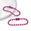 Multicolor Bead Chain Jewelry DIY Accessories: Baked Paint Round Bead Chain, Pendant and Tag Chains.