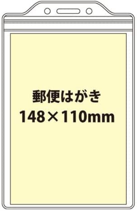 Прозрачный чехол для бейджа с подвесом для мероприятия, размер открытки, застежка-молния Good-L, (50 штук)