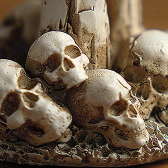 Подсвечник в виде руки-призрака на Хэллоуин, жуткая подставка для свечей в виде скелета, ароматизированная свеча-подсвечник