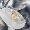 Elegant Alloy Ladies Quartz Wristwatch Rose Gold Rhinestone Bracelet Watch Imitation Pearl Vintage Small Dial Watch Women's