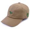 Вышитые кепки и шляпы Нару Динозавр для детей, Парные, Защита от солнца для мужчин и женщин, Мальчиков и девочек (Бежевый, Один размер подходит взрослым)