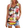 Women's Girl V Neck Tank Top Printing Casual  Top Tank Tops For Women Loose Fit Sleeveless Tops Flowy