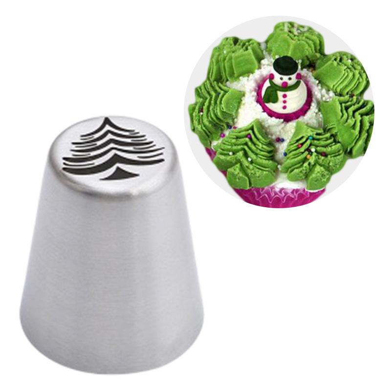 1Pc Christmas Cream Cake Icing Piping Nozzles Set Kitchen Tree Snowflake Cupcake Decorating Flower Mouth Pastry Baking Tools