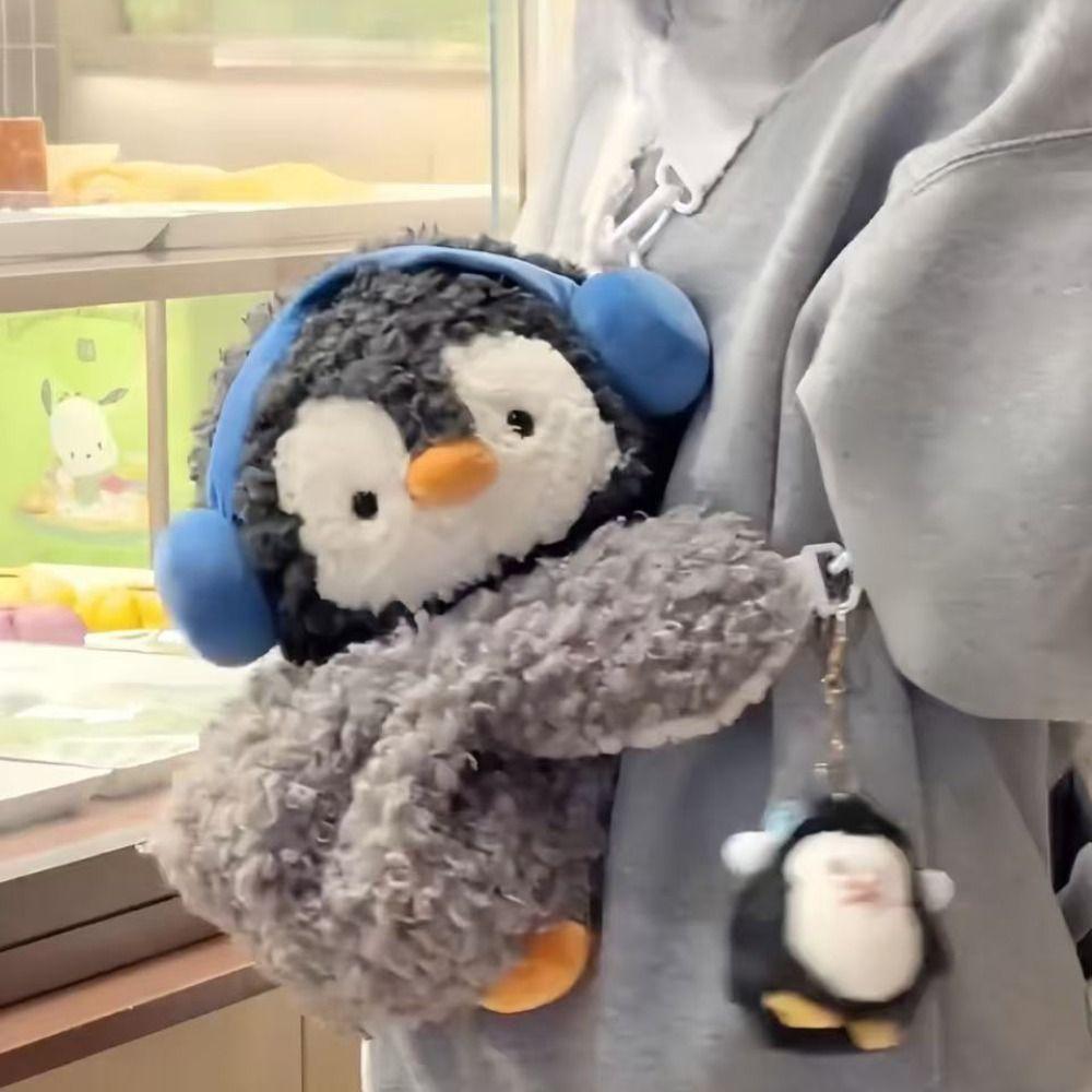 Сумка двойного назначения Детский рюкзак Плюшевая игрушка Животное Сумка через плечо Пингвин Сумка через плечо Студенты