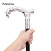 White Flower Pattern Walking Cane Fashion Decorative Walking Stick Gentleman Elegant Cosplay Cane Knob Crosier 93cm