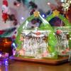 10pcs Thick Candy Packing Bags Elk Christmas Tree Shaped Candy Pouches Christmas Gift Bags  Biscuit
