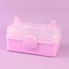 Multi-Layer Hairpin Storage Box Cute Girls Jewelry Box Children'S Hair Accessories Storage Box Portable Toy Storage Box