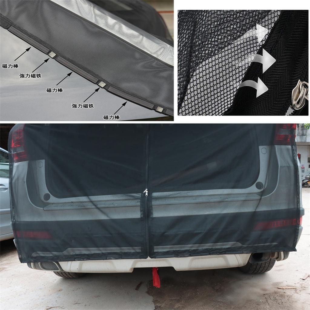 Magnetic trunk mesh breathable, mosquito resistant, environmentally friendly mesh curtains SUV  mosquito net RV Summer