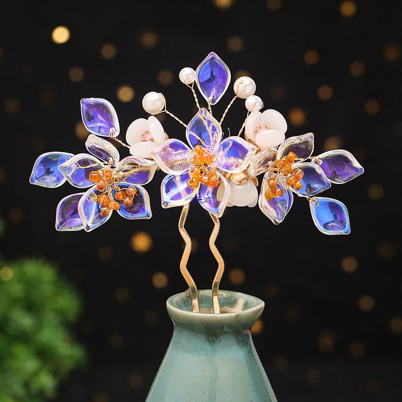 Женские аксессуары для волос Ханфу: Жемчужные заколки и гребни для волос в старинном стиле