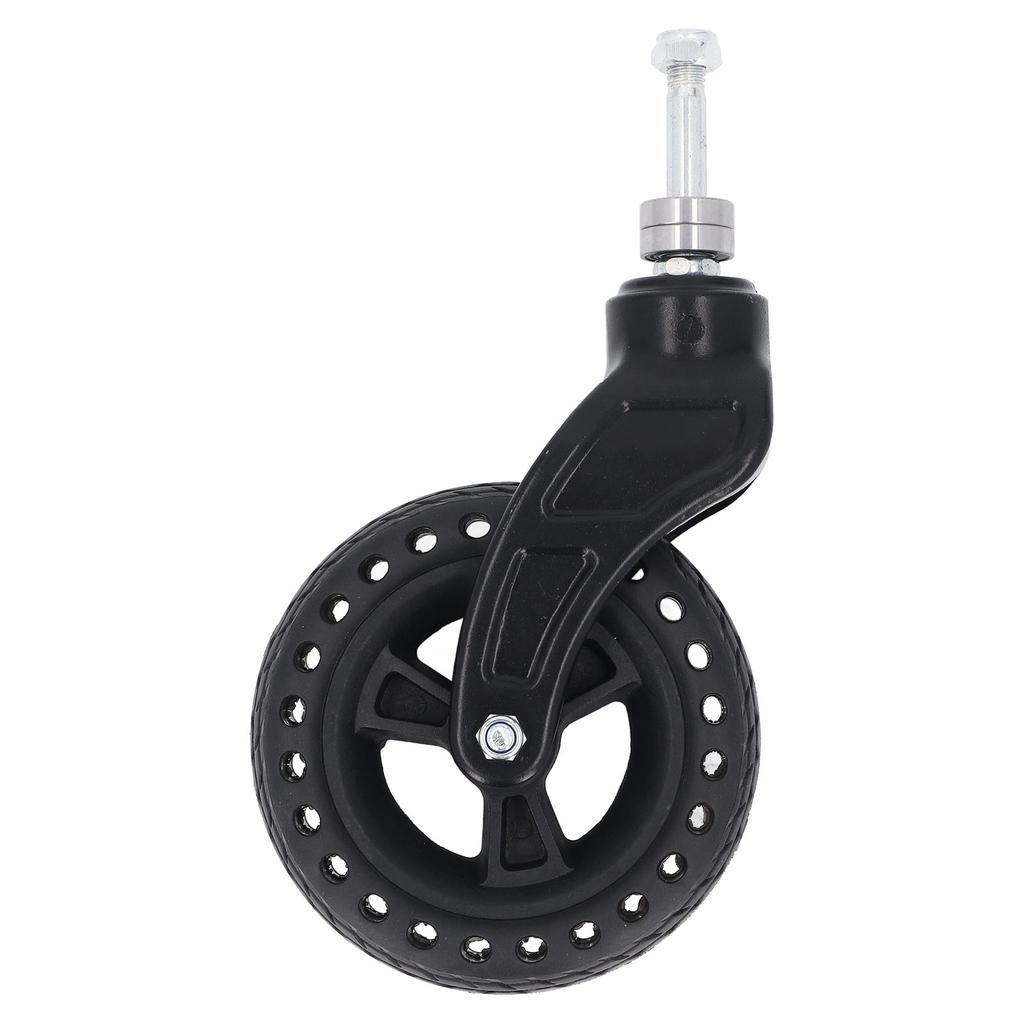 Trolley Front Wheel 6in Replacement TPE Rubber Non Slip Solid for Castor 75KG Load
