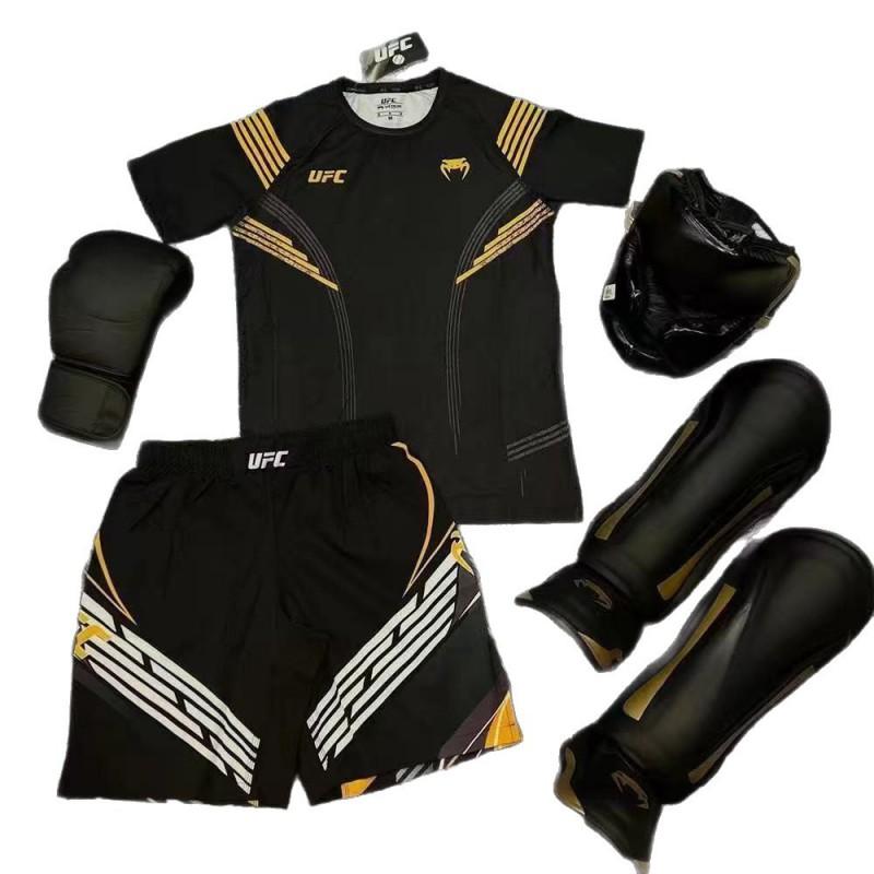 MMA BJJ Бокс Муай Тай Тренировочный Комплект Футболка с коротким рукавом 5 Шорт Мужчины Женщины Дети