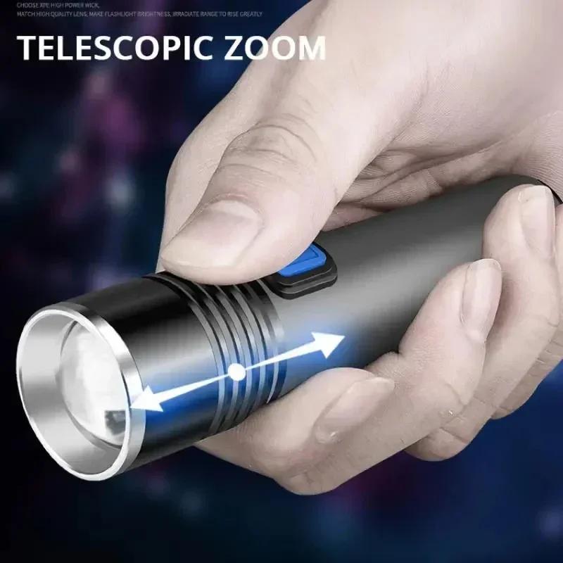 395nm UV Flashlight Black Light,USB Rechargeable Portable Mini Ultraviolet Torch for Pet Urine Stains Detection,Scorpion Hunting
