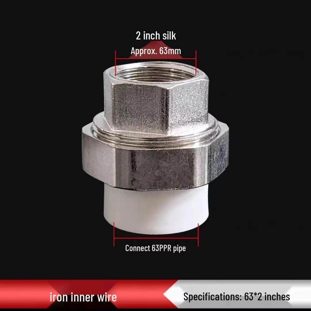 PPR Медно-чугунная муфта, внутренняя и наружная резьба, 20-110 мм, двухсторонняя PPR чугунная муфта