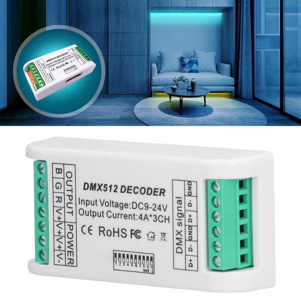 Plastic Material RGB Controller 9‑24V DC RGBW Decoder Easy LED Strip Controller LED Module