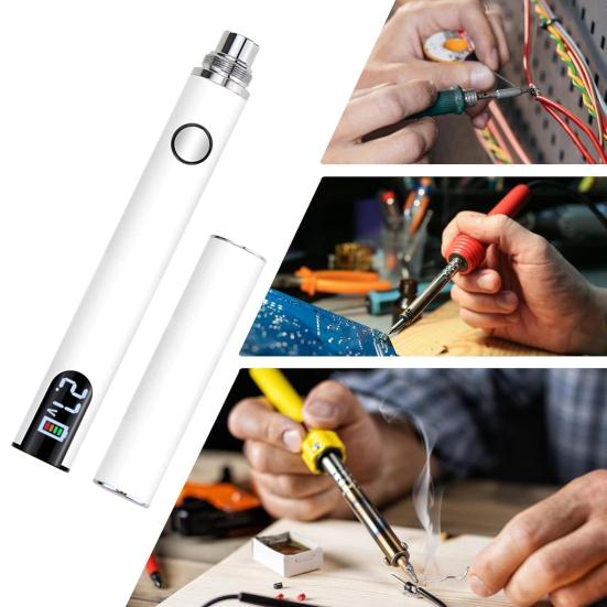 Комплект паяльника с цифровым дисплеем, регулируемой температурой, портативный, легкий, перезаряжаемый, набор для паяльника