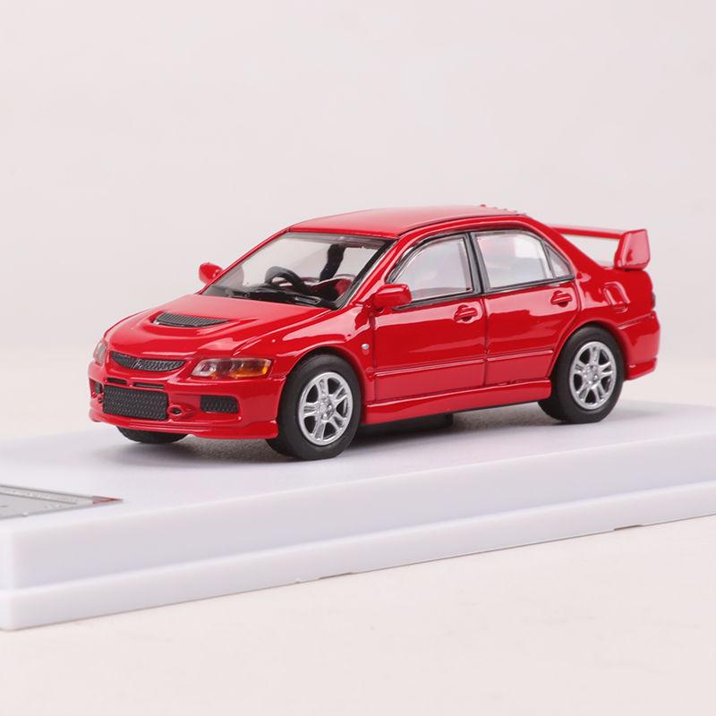 1:Коллекция украшений - модель автомобиля из сплава Mitsubishi Lancer EVO IX в масштабе 1/64