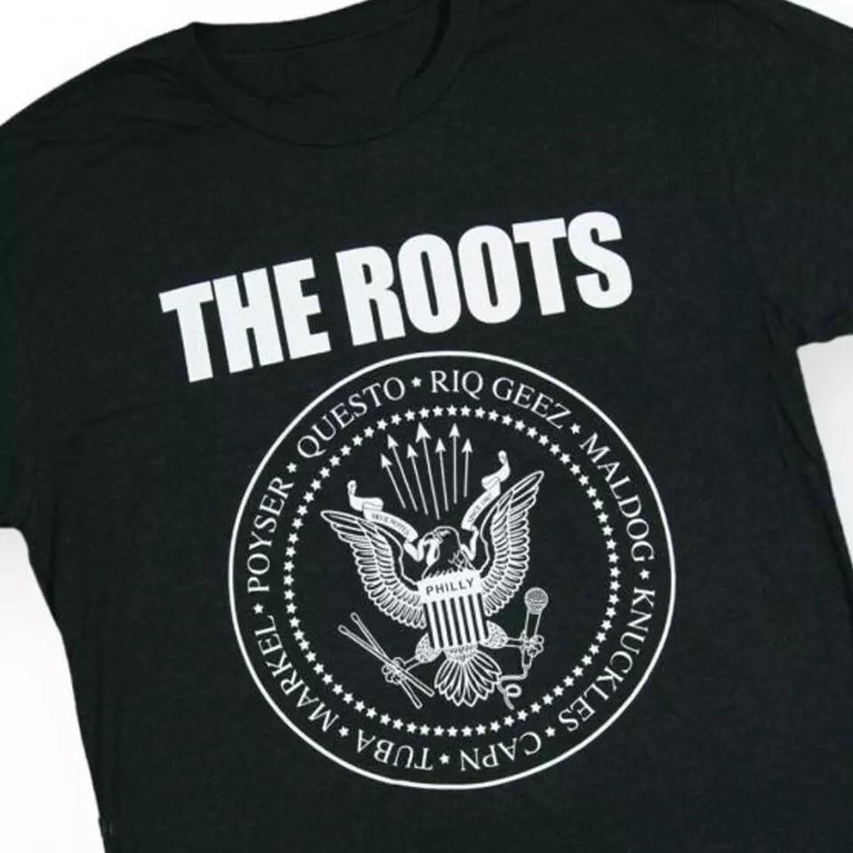 Vtg The Roots Band Black Shirt Unisex Cotton Tee All Sizes S-5Xl Ni1035