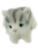 Made In Japan Real Series Tiger Cat Gray Standing Plush Toy