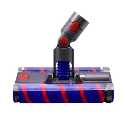 Двойная роликовая электрическая турбощетка для пылесосов Dyson V7 V8 V10 V11 со светодиодной подсветкой, сменная насадка-швабра для пола