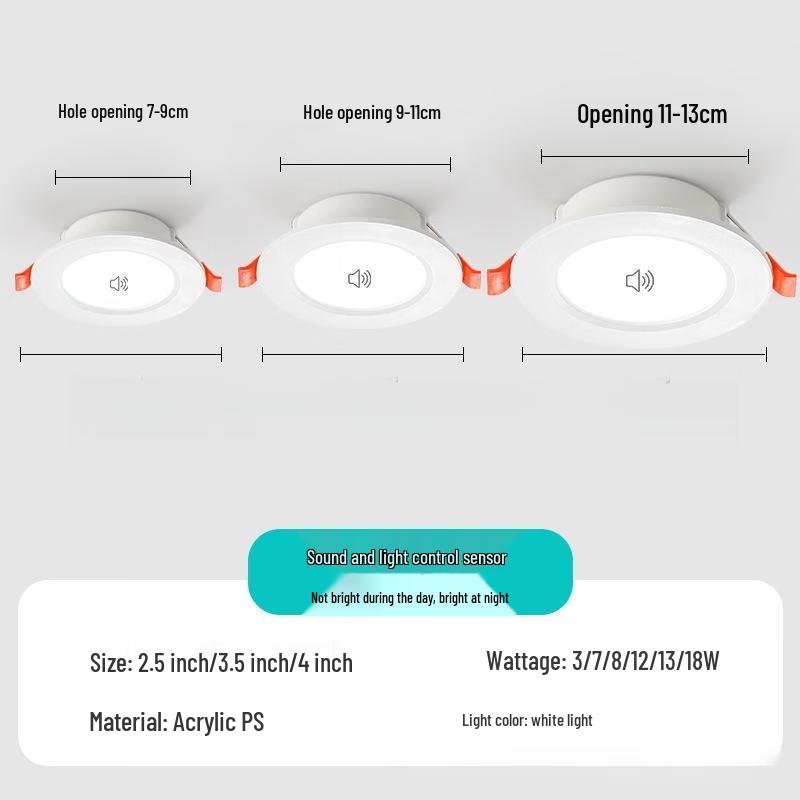 Встраиваемый светозвуковой двойной контроль Downlight OEING